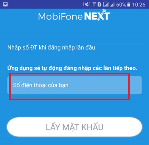 Nhập số điện thoại