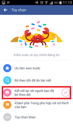 2 Cach xem lại nhung nguoi ma minh bo theo doi tren facebook