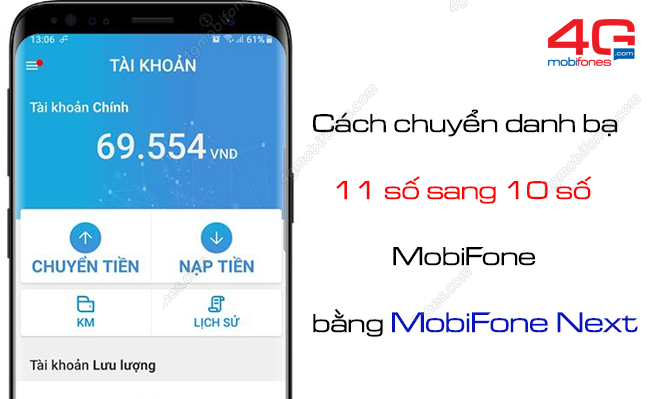 cach doi 11 so thanh 10 so dong loat trong danh ba bang mobifone next