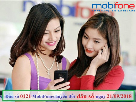 Đầu số 0121 MobiFone sẽ chuyển đổi đầu số mới trong ngày 21/09/2018