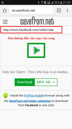 bi quyet tai video facebook ve may tinh dien thoai 