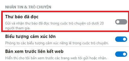 tat thong bao da doc tren skype may tinh sieu de