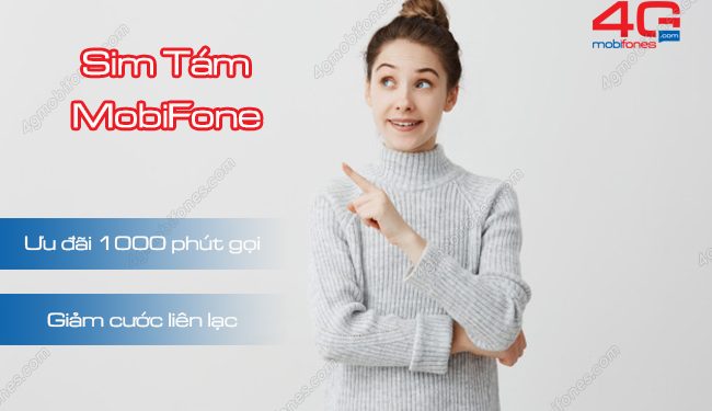 Hòa mạng sim Tám MobiFone giảm cước gọi còn 690đ/ phút