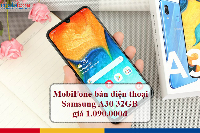 mobifone ban dien thoai samsung a30 32gb gia 1 090 000d