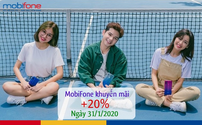 mobifone khuyen mai 20 the nap truc tuyen 31 1 2020