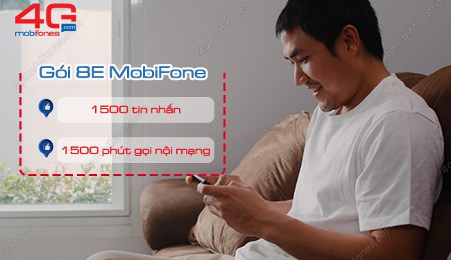 Chỉ 40.000đ/ tháng gói cước 8E MobiFone tặng 1500 phút gọi