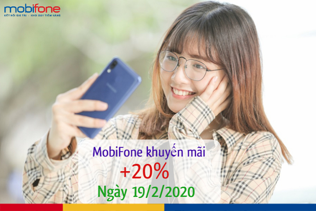 mobifone khuyen mai 20 the nap ngay 19 2 2020