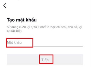 Thu thuat dat mat khau tik tok