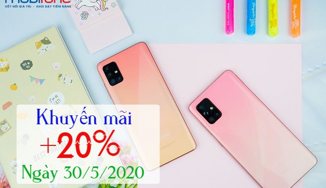 MobiFone khuyến mãi 20% thẻ nạp trực tuyến ngày 30/5/2020 toàn quốc