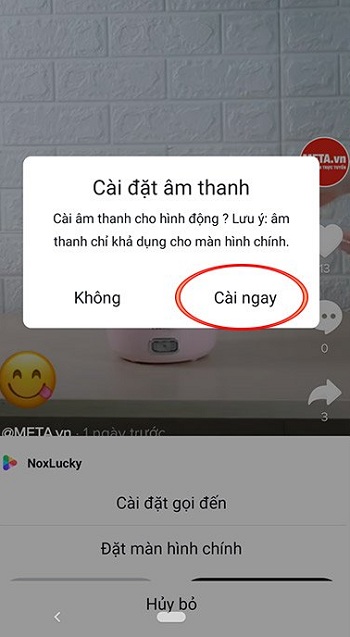 Cac buoc lay video tiktok lam hinh nen co nhac cho iphone android