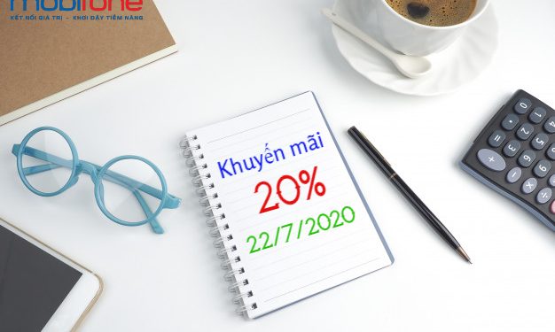 MobiFone khuyến mãi 20% thẻ nạp ngày 22/7/2020