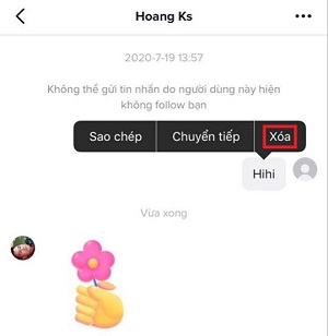 Cac buoc xoa tin nhan tren tik tok