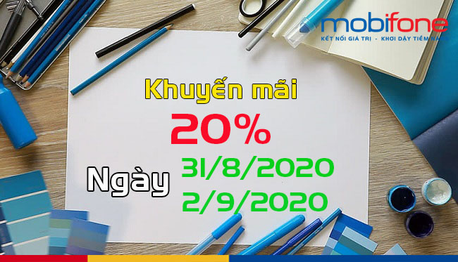 MobiFone khuyến mãi ngày 31/8 và 2/9/2020