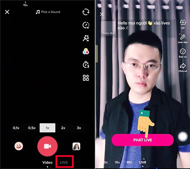 lam sao de mo livestream tiktok