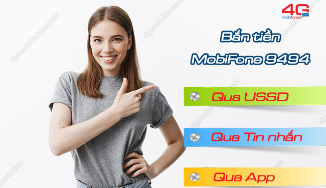 Cách bắn tiền MobiFone 9494 cực đơn giản qua USSD, tin nhắn, App