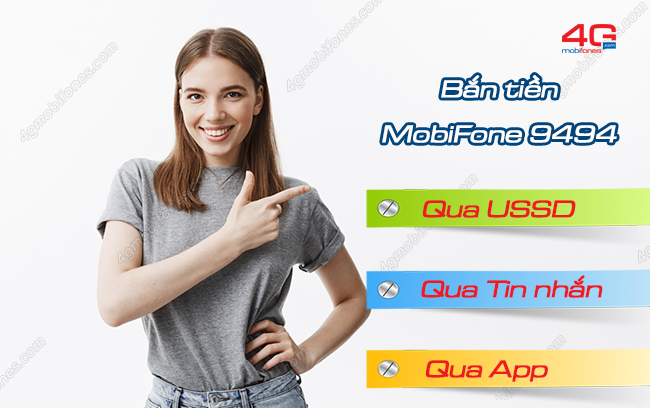 Cách bắn tiền Mobifone 9494 cực đơn giản qua USSD, tin nhắn, App