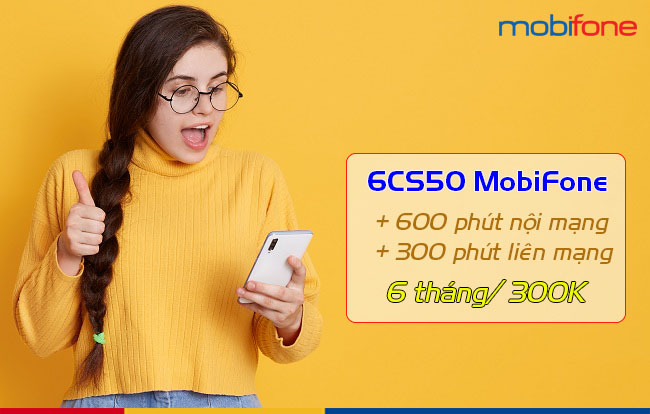 Đăng ký gói cước 6CS50 MobiFone