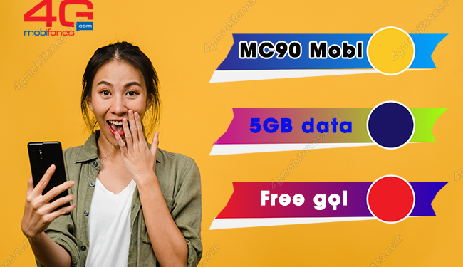 Đăng ký gói MC90 MobiFone nhận 5GB, Free Gọi chỉ 90k