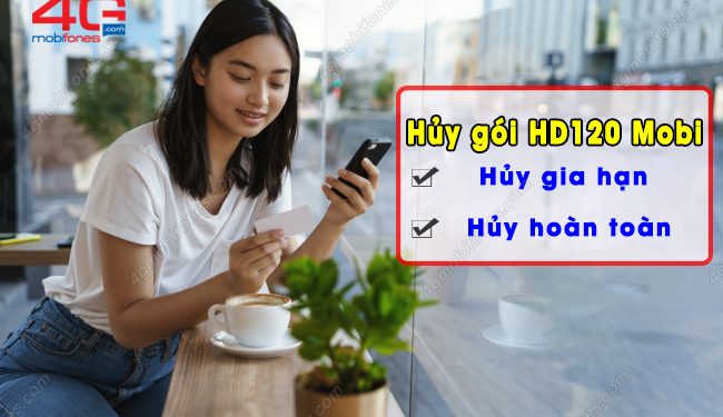 Thao tác hủy gói HD120 MobiFone bằng tin nhắn chỉ trong 2s