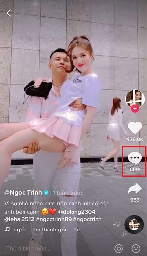 Thu thuat xem lai binh luan cua minh tren tiktok