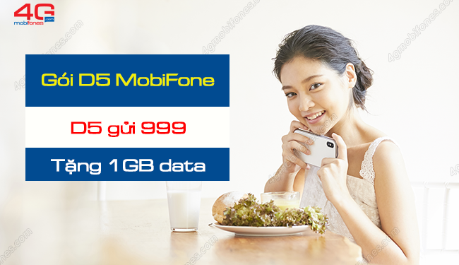 Hướng dẫn đăng ký gói D5 MobiFone nhận 1GB/ngày chỉ 5.000đ