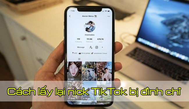 Cách lấy lại nick TikTok bị đình chỉ