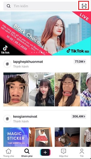  quet ma qr tiktok don gian