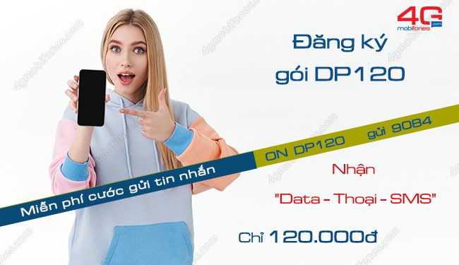 Cách đăng ký gói DP120 MobiFone nhận “Data – Thoại – SMS”