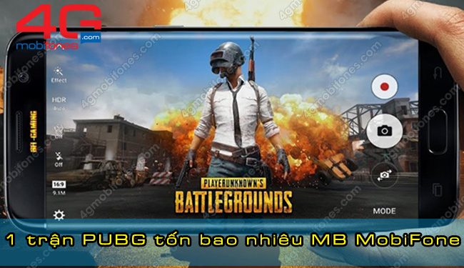 1 trận PUBG tốn bao nhiêu MB MobiFone