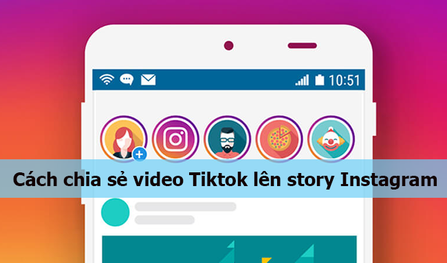 cach chia se video tiktok len story instagram