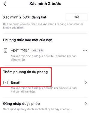 Cac buoc xac minh tai khoan tiktok qua sms email