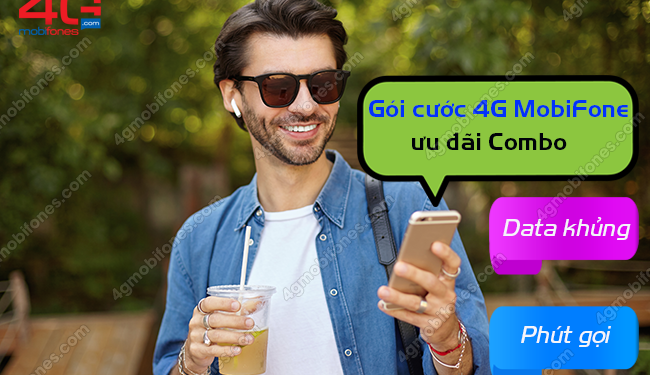 Các gói COMBO 4G Mobi ưu đãi data, phút gọi nội, ngoại mạng