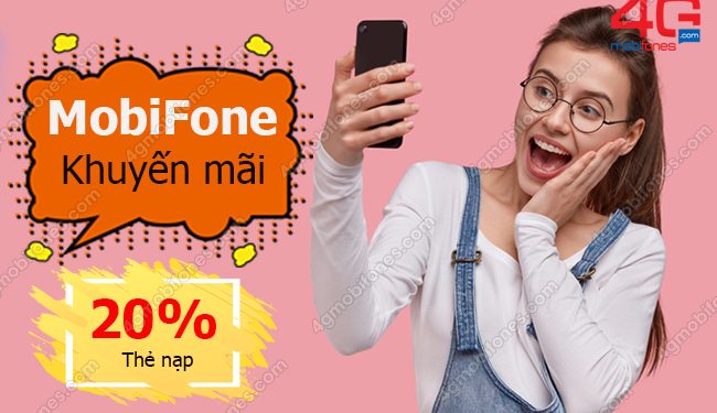 MobiFone khuyến mãi 20% thẻ nạp ngày 27/1/2021