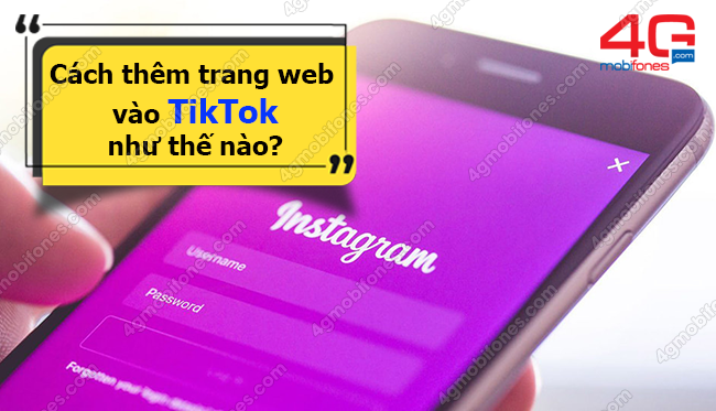 cach them trang web vao tiktok