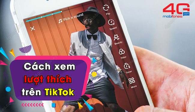 Cách xem lượt thích trên TikTok máy tính, điện thoại