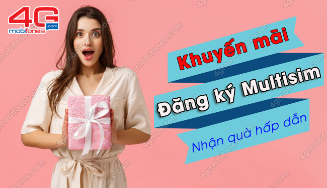 MobiFone khuyến mãi đăng ký Multisim tặng mũ bảo hiểm, balo