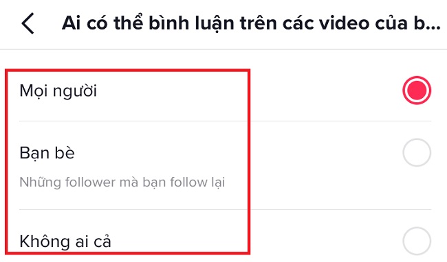 gioi han binh luan tren tiktok sieu de