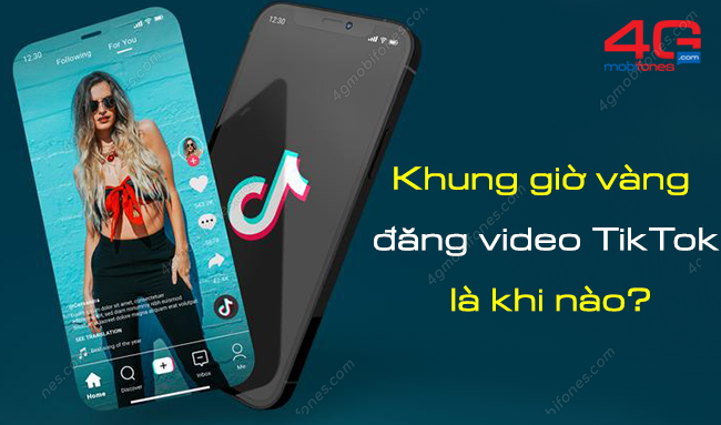 khung gio vang dang video tiktok