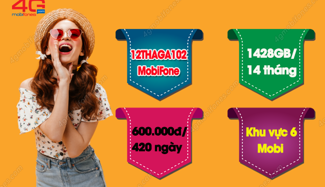 Cách đăng ký gói 12THAGA102 của MobiFone có 1428GB chỉ 600k