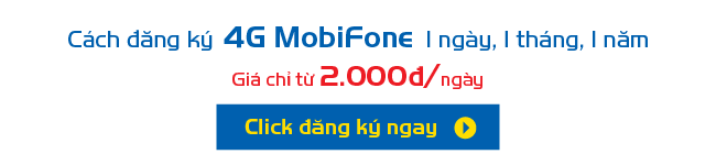 Cách đk data cho mạng 4g mobifone