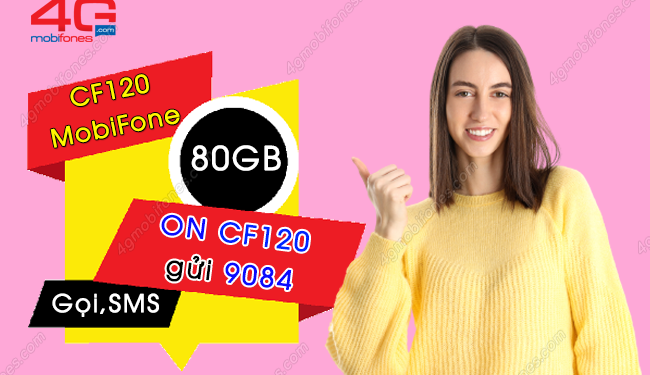 Thông tin gói CF120 MobiFone ưu đãi COMBO chỉ 120k/ tháng