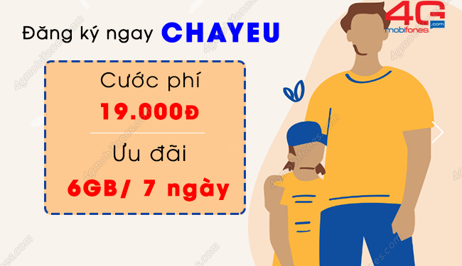 Nhận 6GB dùng suốt tuần khi đăng ký gói CHAYEU MobiFone 19k