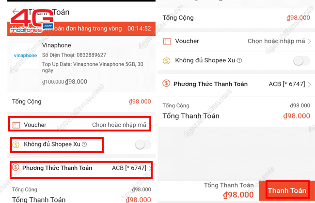 cach mua data tren shopee