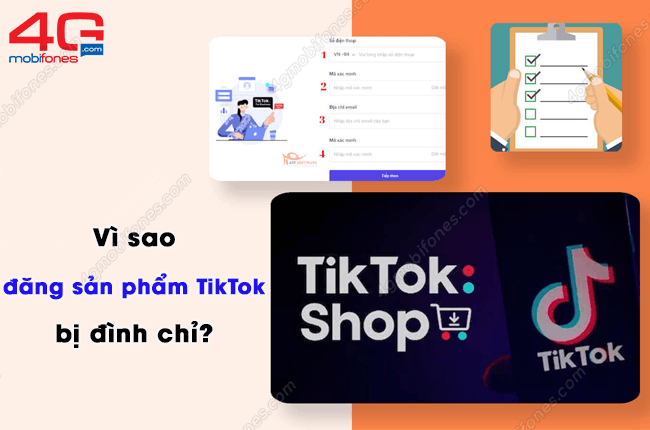 vi sao dang san pham bi dinh chi tiktok shop